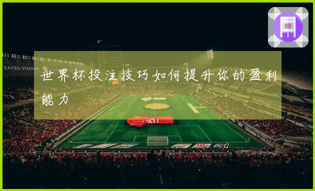 世界杯投注技巧如何提升你的盈利能力